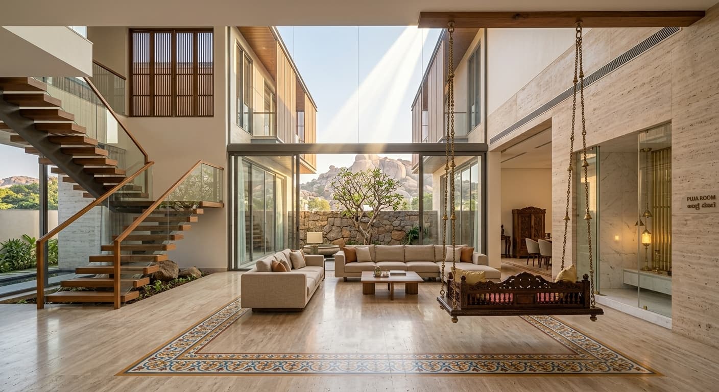 Villa courtyard